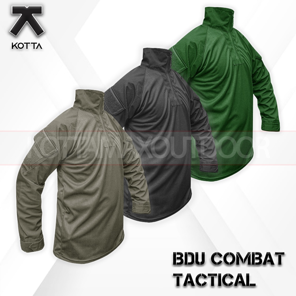 Baju BDU Tactical Lengan Panjang Tni Dry fit Combat Ripstop Unisex