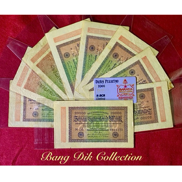 UANG ASING 20.000 JERMAN TIMUR 1923