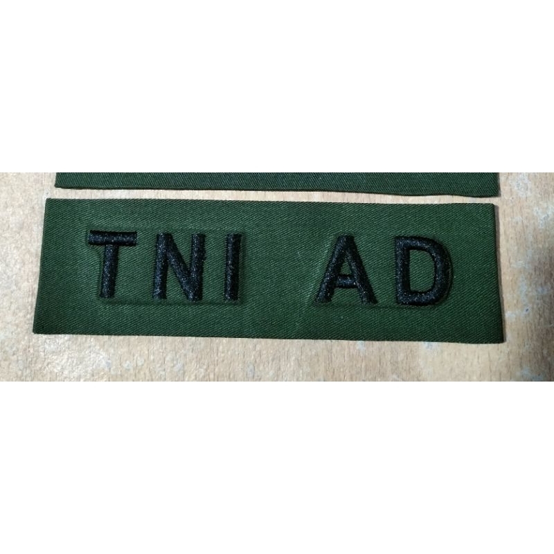 bordir papan nama tni ( bordir biasa )