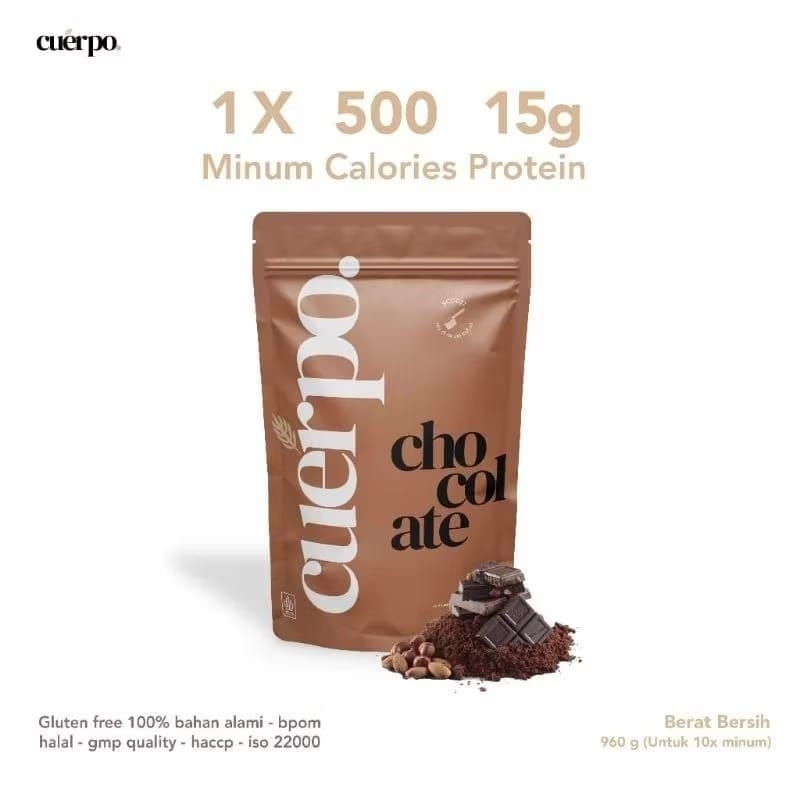 

CUERPO COKLAT OFFICIAL STORE - Cuerpo Susu Coklat Tinggi Kalori Dan Protein 960Gram Original By Purnama Herbal Utama