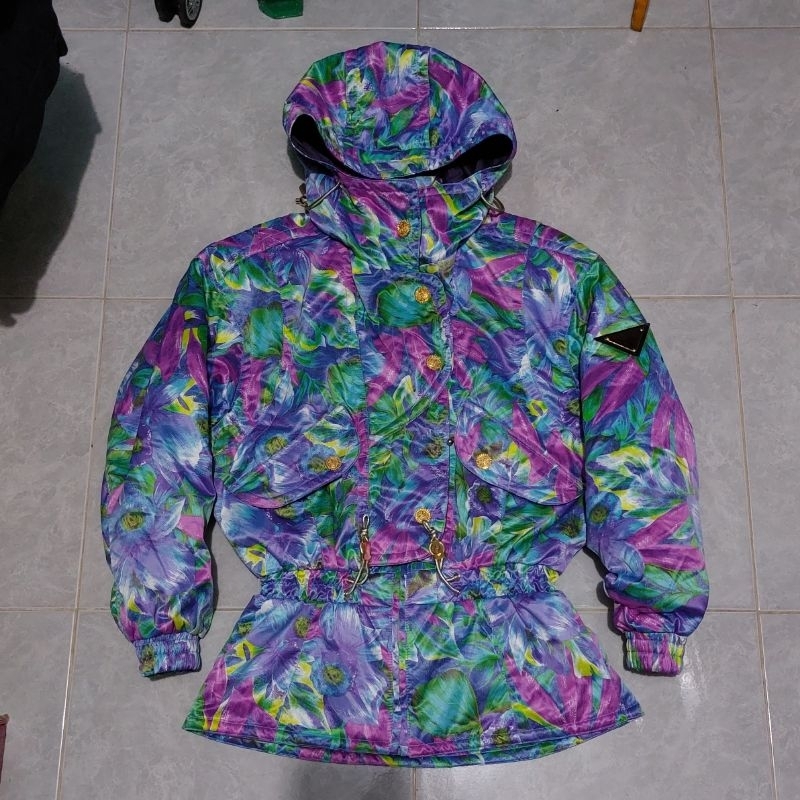 JAKET VINTAGE SKI HEAD FLORAL WATERPROOF