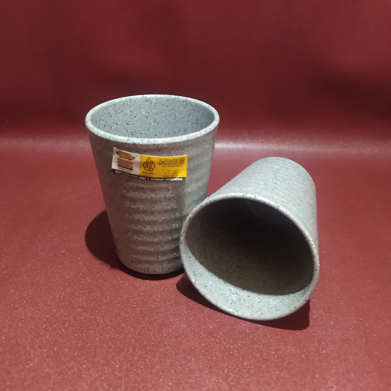 Gelas/Cangkir Melamin Golden Dragon (Original) B-2303A Abu Stone