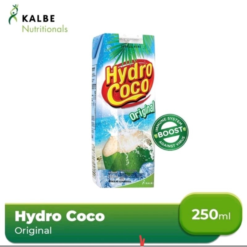 

Hydro Coco 250ml 1Dus isi 24pcs | Minuman kelapa segar