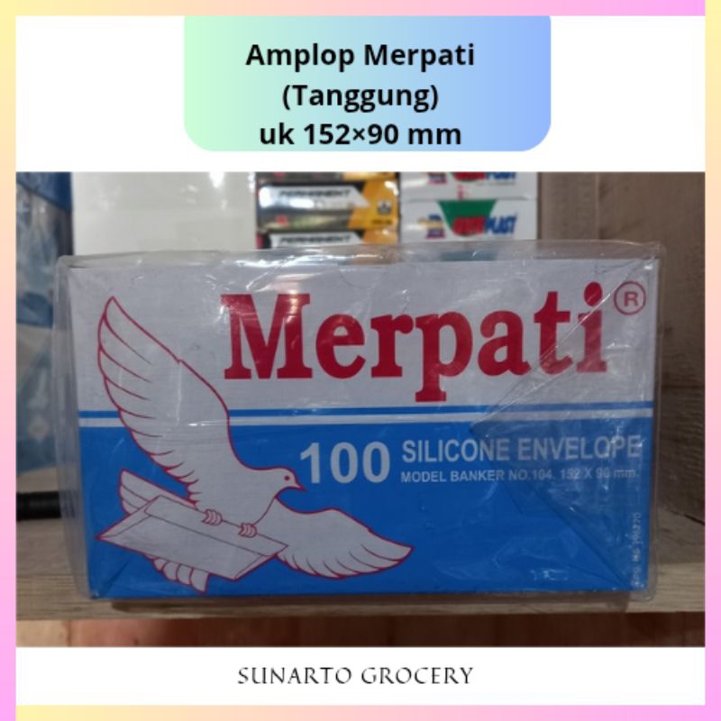 

Amplop Putih Merpati 152×90mm/Tanggung isi 100 Lembar