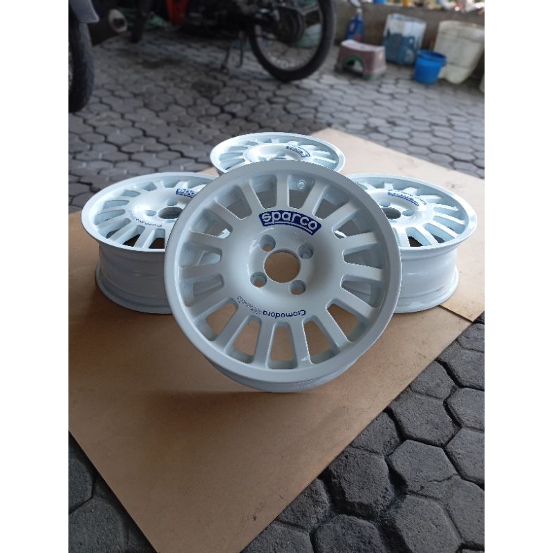 Velg Original Sparco Cromodora Ring 15 Pcd 4x100 Lobang 4 Made In Italy