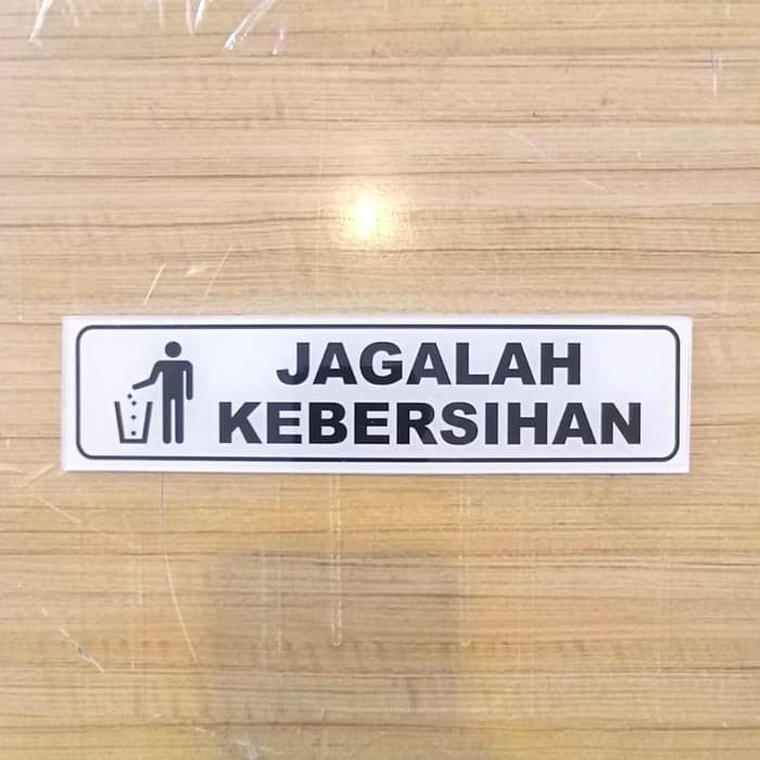 

AKRILIK JAGALAH KEBERSIHAN UKURAN 5X20CM