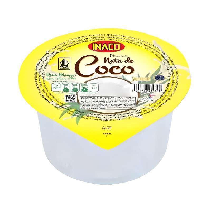 

Inaco Nata De Coco cup 200g per 3 pcs rasa leci dan mangga 1 dus isi 24 cups cocok untuk snack ultah dan camilan