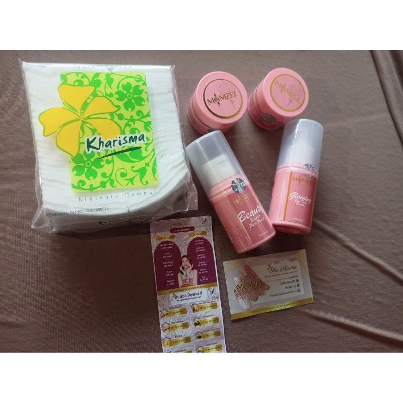 Skincare Makassar skincare Momzel gratis kapas wajah