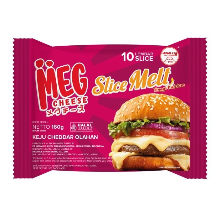 

keju meg melt merah slice isi 10 slice