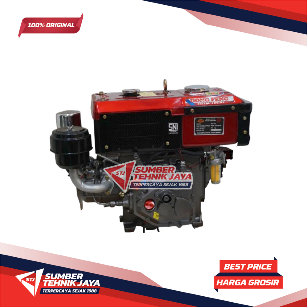 Mesin Diesel Dongfeng R175NL/ diesel engine dong feng 7 pk radiator lampu