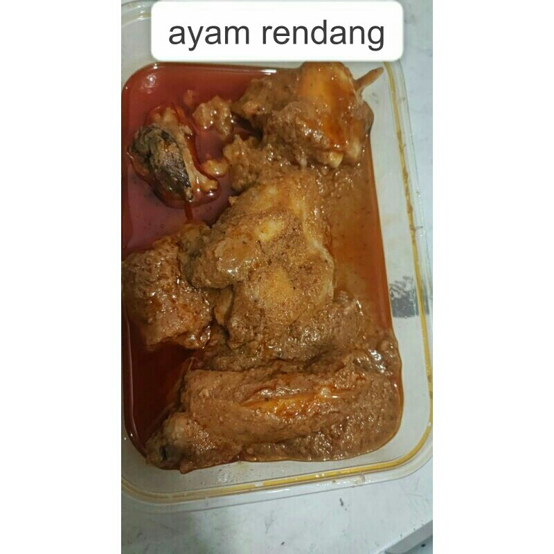 

rendang ayam isi 7 -8 potong / ayam rendang ready to eat