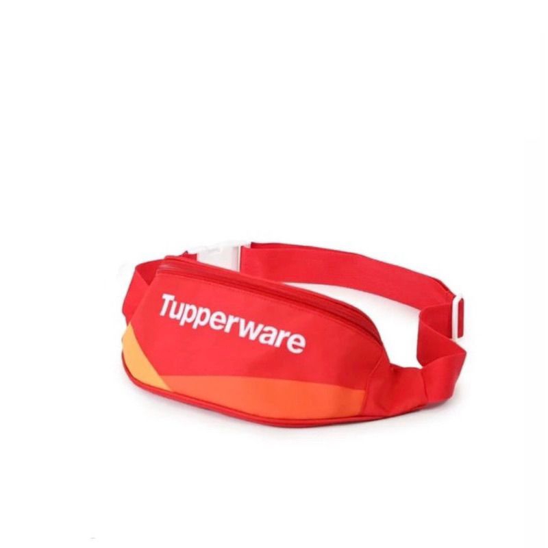 Tas Pinggang Tupperware || Bumbag Tupperware || Tas Merah Tupperware