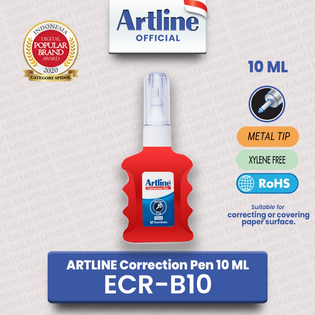 

(LIVE) ARTLINE Penghapus Correction Pen Eraser ECR-B10 2