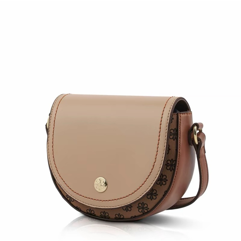 TAS SELEMPANG LES CATINO JOSI ASTER SADDLE - PECAH BROWN / NATURAL