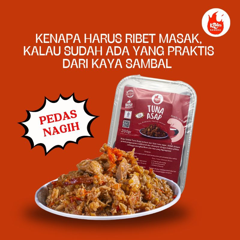 

Sambal Tuna Asap Pedas Sedang