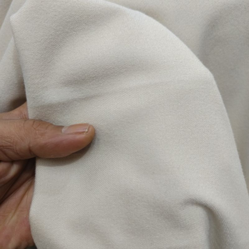 DYA369 bahan kain semi wool polos tebal / kain semi wool