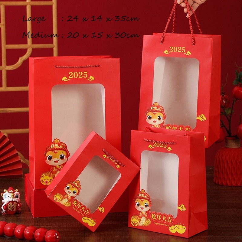 

Paper Bag Chinese New Year / Imlek / Tahun Baru Cina ( kado / Souvenir / CNY Gift )
