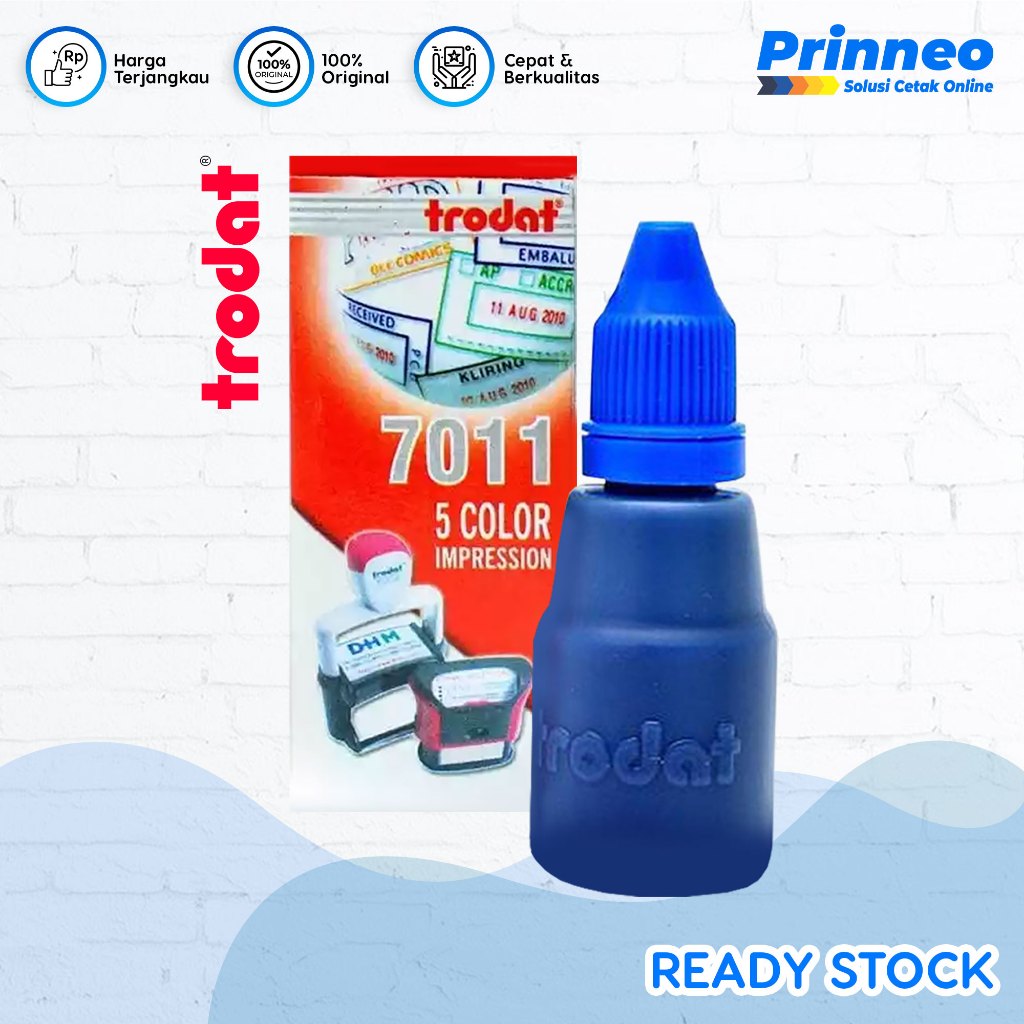 

TINTA STEMPEL TRODAT 7011, WARNA BIRU (Anti Air)