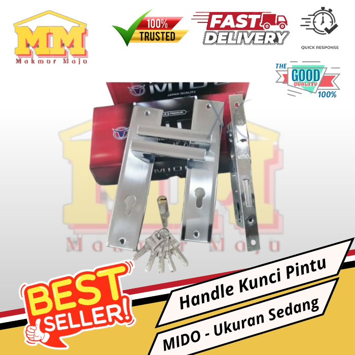 Kunci Handle Pintu Sedang Mido Kunci Pintu Gagang Pintu Sedang