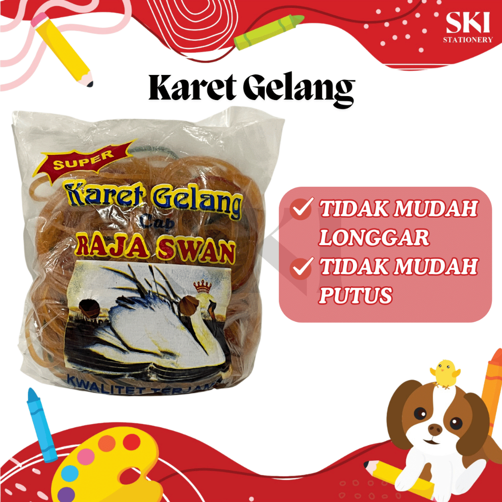 Karet Gelang Pentil / Karet Pentil 100gr