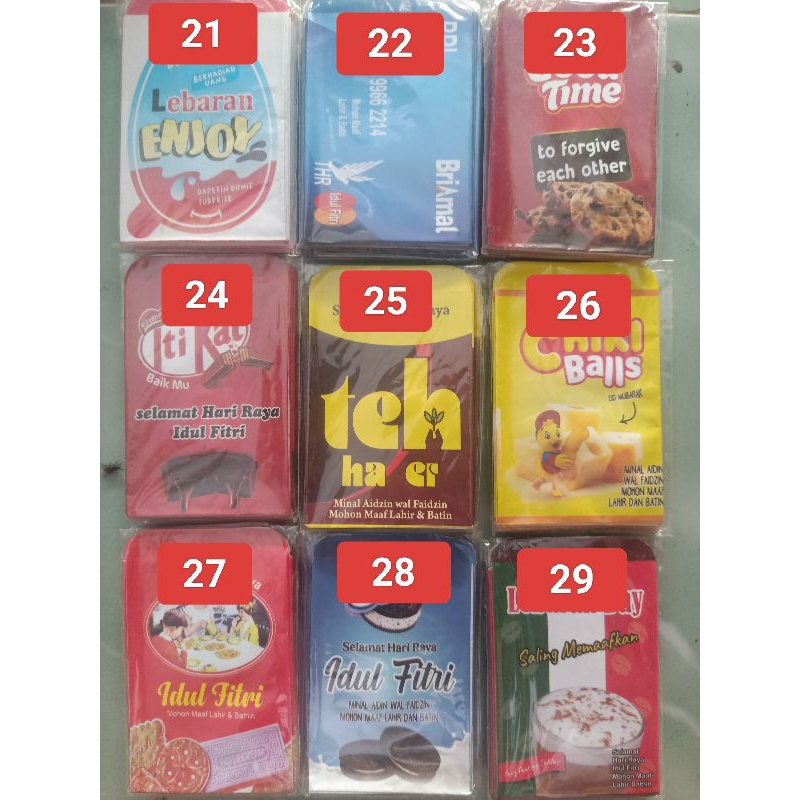 

amplop lebaran Snack plesetan viral