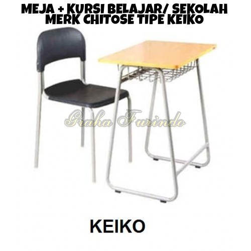 CHITOSE KEIKO ECONS NO 4 5 6 KURSI MEJA SET BELAJAR SEKOLAH