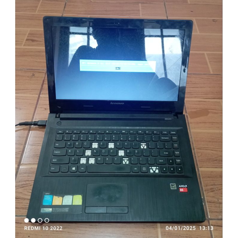 Laptop Lenovo G40-45 AMD A6 kondisi Casing, keyboard rusak tidak Hardisk & Charger