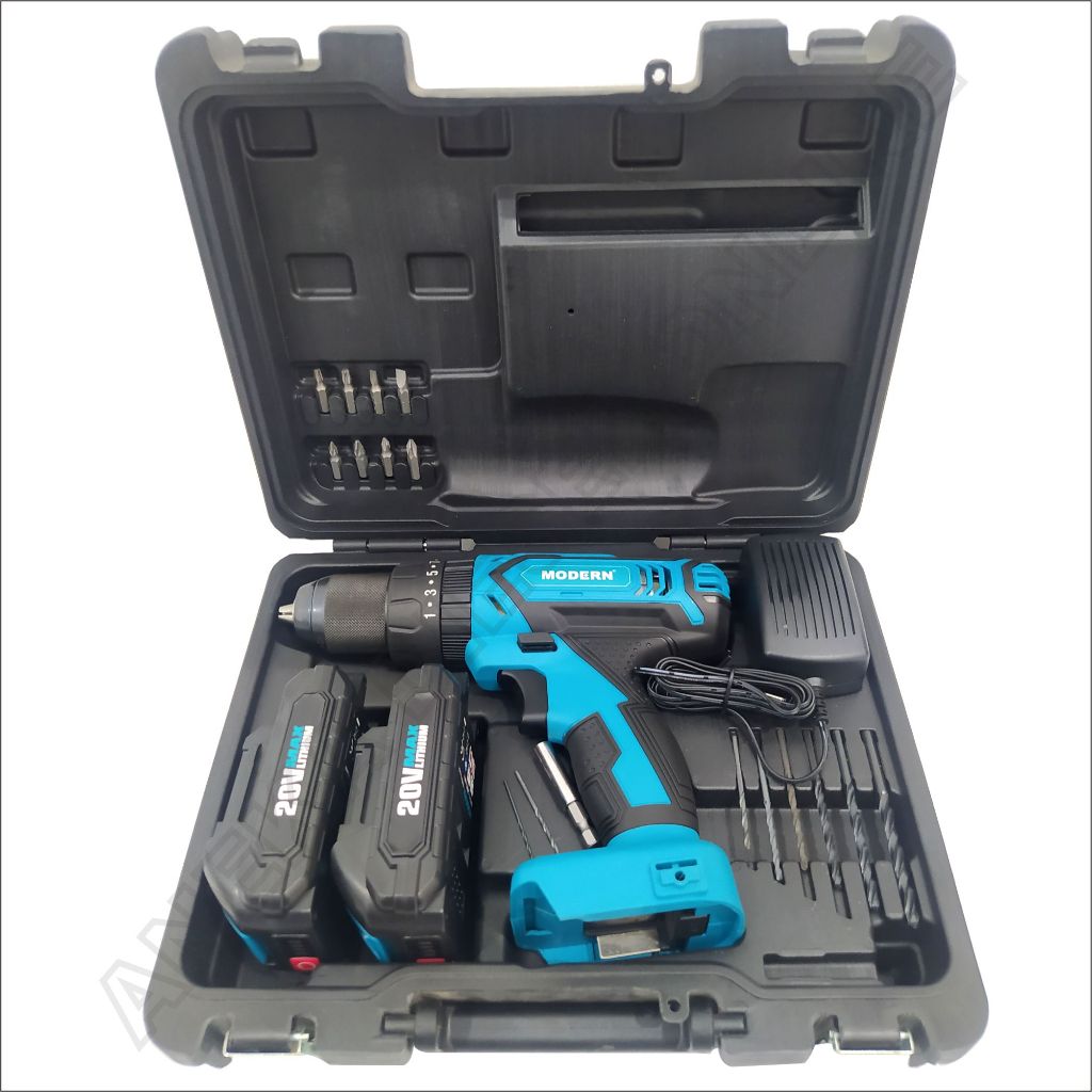 (MODERN M-20Li) Mesin Bor MODERN M-20Li / Mesin Bor Cordless Drill 13mm MODERN M20Li - Bor Tembok Ba