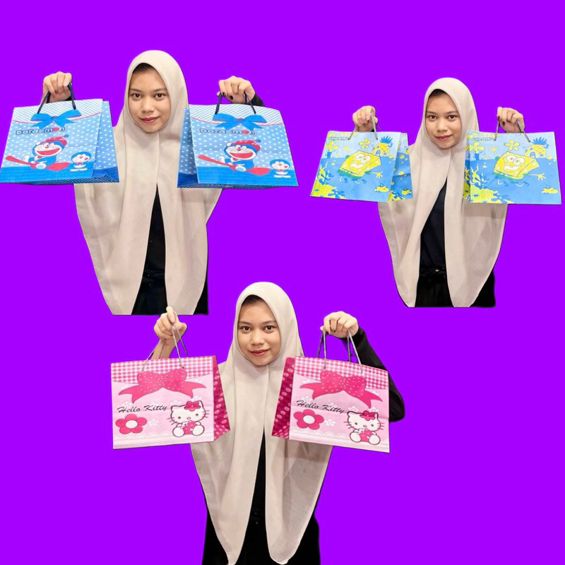 

Tas Kado Paper Bag Hello Kitty Doraemon spongebob Paper Bag Motif Kartun ecofootwear.id