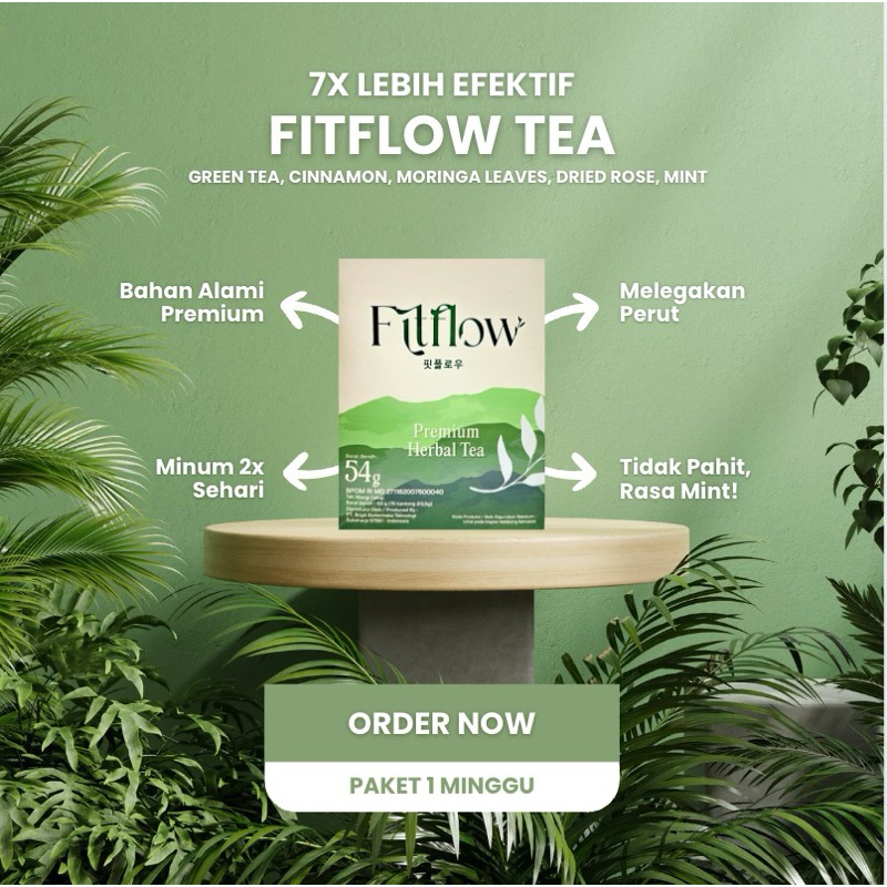 

Fitflow Tea Herbal Premium 7x Lebih Efektif (Teh Diet)