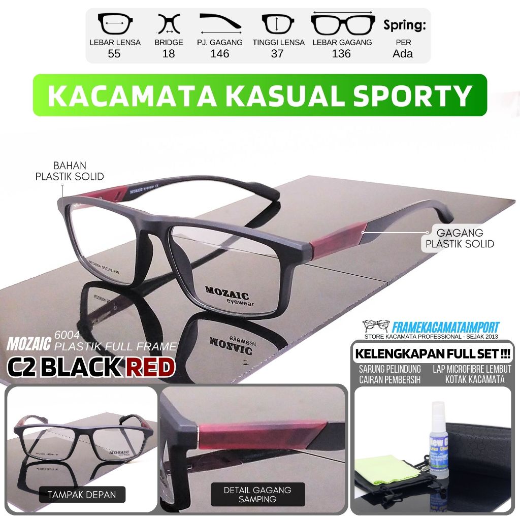 Frame Kacamata Minus Silinder