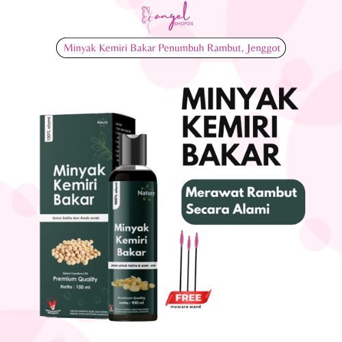 Minyak Kemiri Bakar 100% Alami Original Ukuran 100ml Untuk Perawatan Rambut Penumbuh Rambut Jenggot