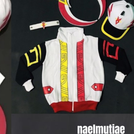 Setelan Lengkap Boboiboy Supra + Topi / Paket Set Boboiboy Supra Lengkap