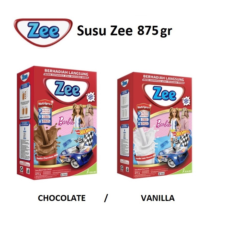 

SUSU ZEE VANILA/COKLAT 875GR