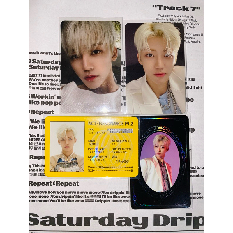 Photocard pc nct dream murah jaemin nana resonance yg year book idc id card future past ver pt1 pt2