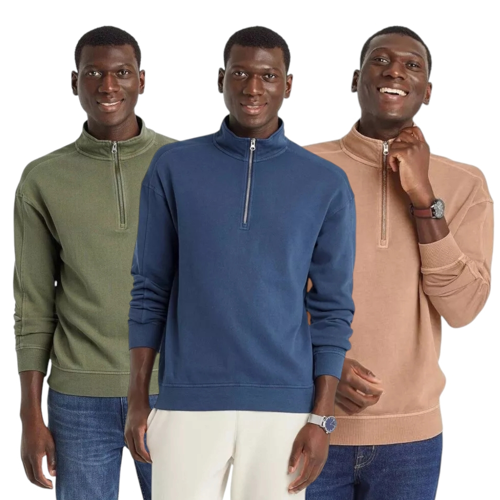 AMM 60 GF sweatshirt pria half zip wash colour