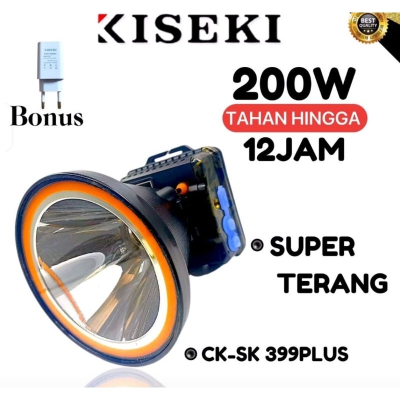 headlamp kiseki ck 399PLUS 200wat / senter kepala kiseki ck399 200watt
