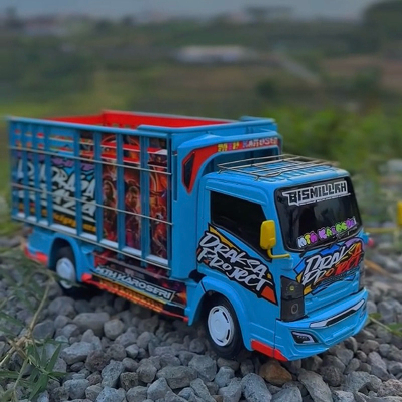 Truk Oleng Full Variasi - RC Miniatur Truk - Truk Oleng Dari Kayu Asli - Mainan Anak