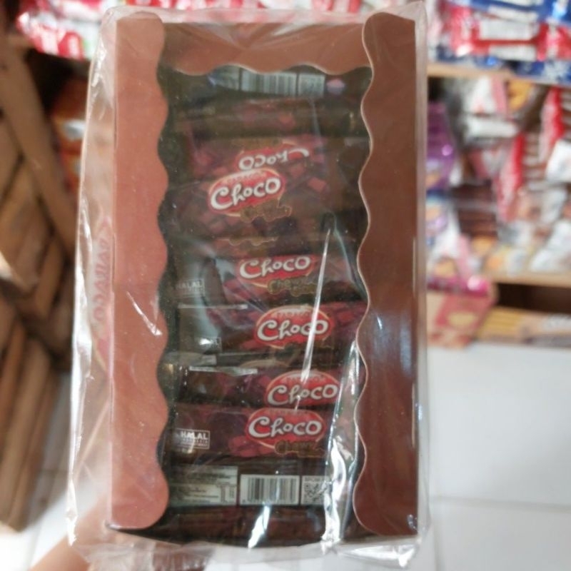 

Parago Choco Chewy Candy Rasa Coklat 560gr 1 kotak isi 80 pcs