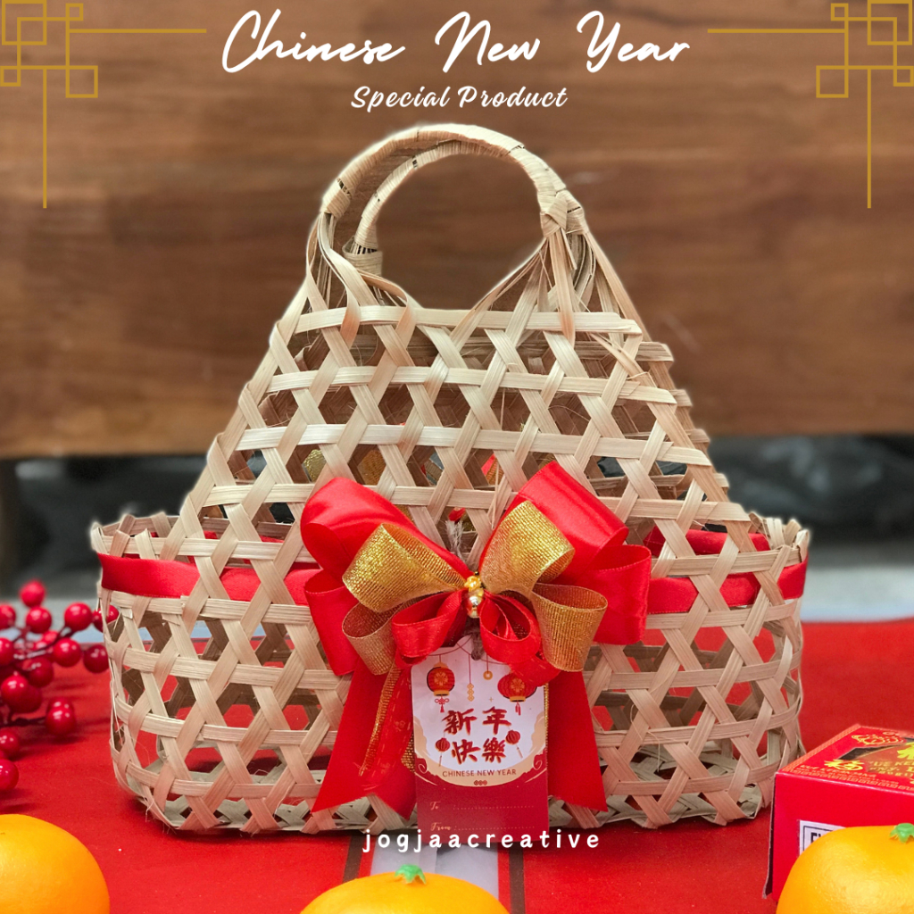 

IMLEK SERIES | TAS YUKENSI PENDEK FREE PITA IMLEK/HANTARAN TOPLES TABUNG/ keranjang bambu/keranjang unik/keranjang anyaman spesial Imlek