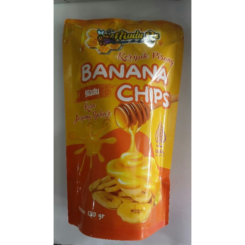 

MADUQU BANANA CHIPS ( KERIPIK PISANG MADU ) RASA JAGUNG BAKAR