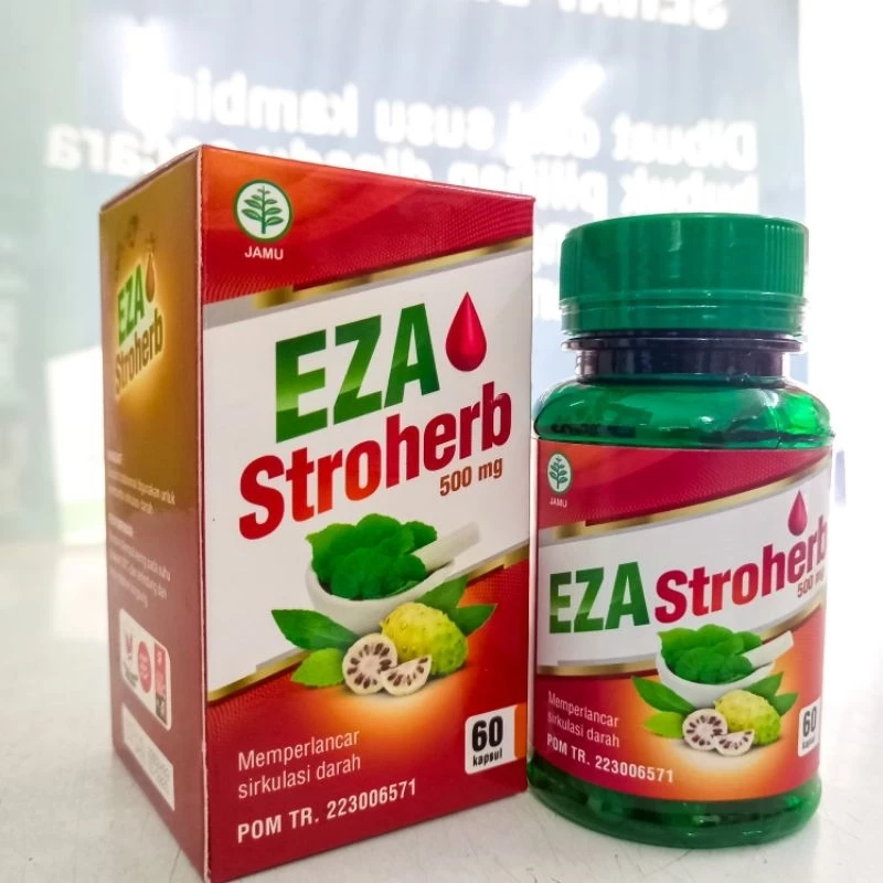 Kapsul Herba Stroke Stroherb EZA Melancarkan Sirkulasi Darah dan saraf 60 kapsul