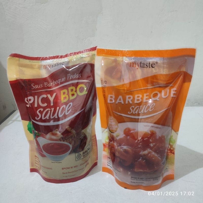 

Mytaste my taste Saus Barbeque Pedas Spicy BBQ Sauce 500gr