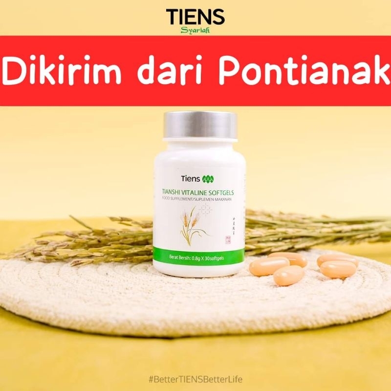 Vitaline Softgel Fitofarmaka Herbal Cina Tianshi Capsules isi 30 | Vitaline Tiens | Dikirim dari Age