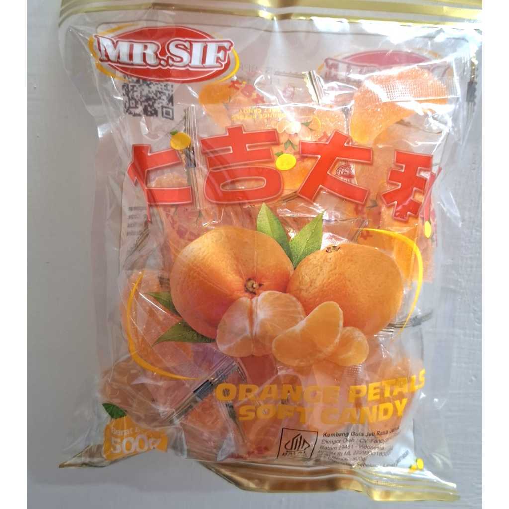 

Mr. Sif Permen Jeli Jeruk Gummy Soft Candy Orange Pak 500gr