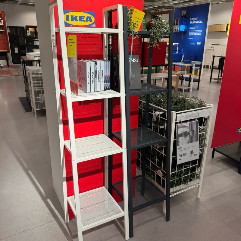 Rak Buku / Rak Serbaguna / Rak Sudut Dekorasi Rumah Lerberg