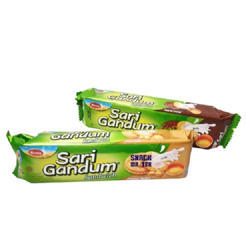 

Roma sandwich Sari Gandum Reguler pack netto 115Grm