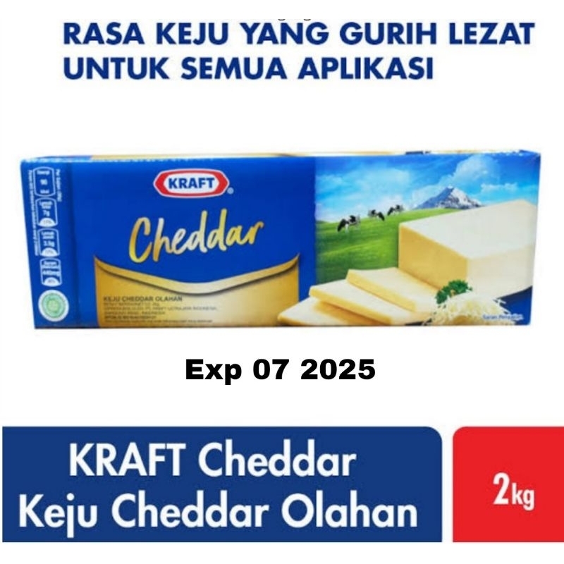 

Keju kraft cheddar 2kg keju olahan