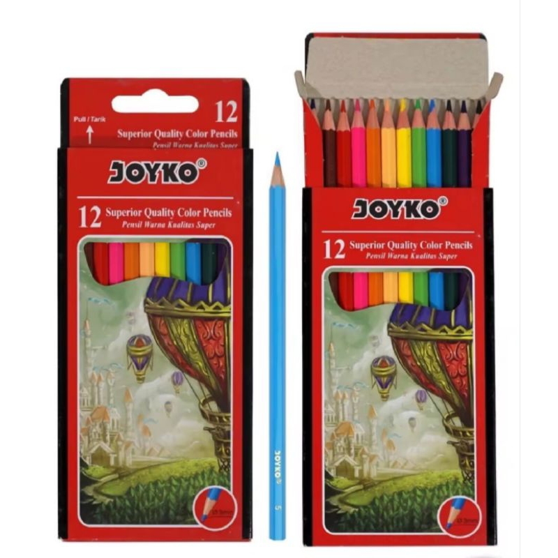 

pensil warna panjang Joyko Cp-100 12 warna