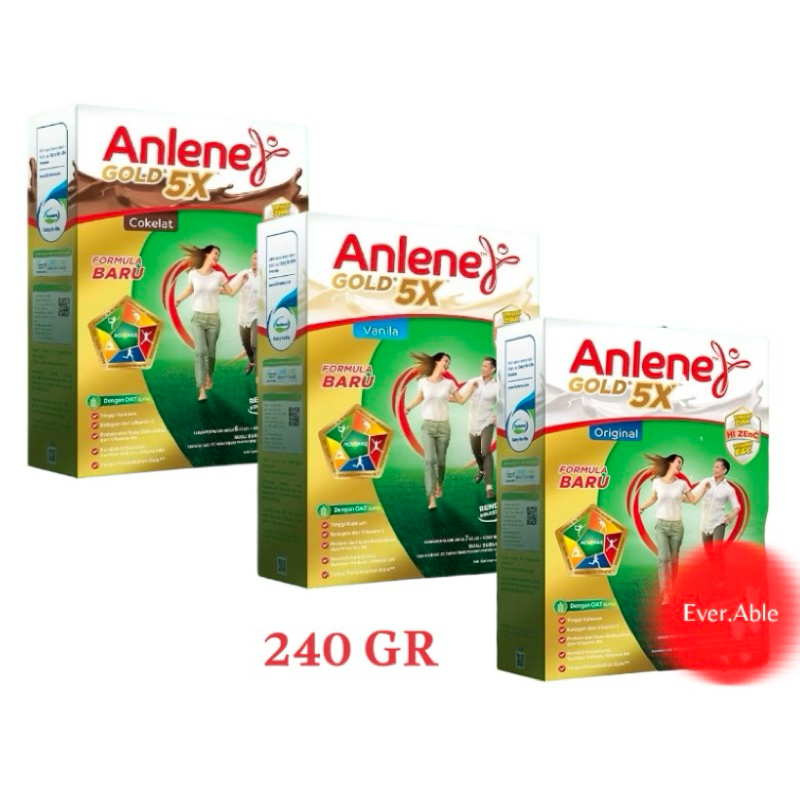 

ANLENE GOLD 5X SUSU BUBUK DEWASA 240 GR